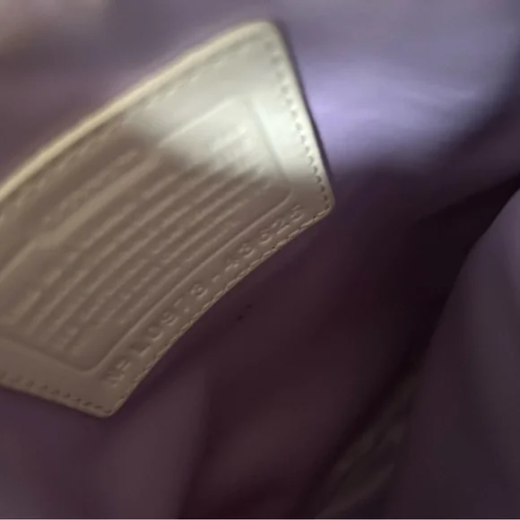 Vintage Coach Signature Stripe Crossbody Ivory Stripe Swingpack - Picture 7 of 11